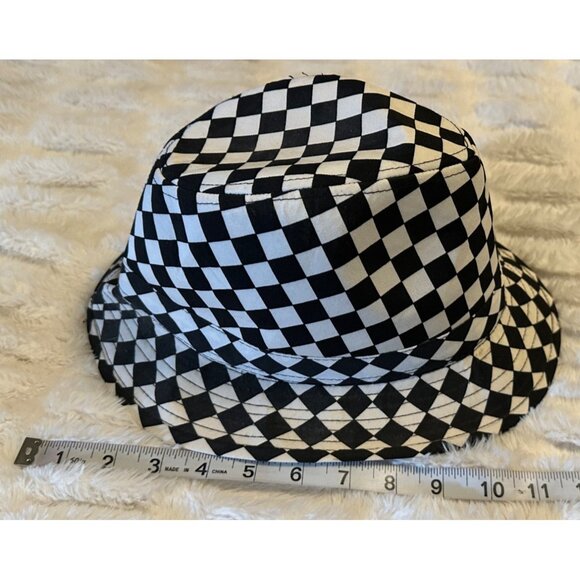 Empire Trading Black & White Hat Check Pattern Polyester Unisex Adults S/M-READ - Picture 10 of 12